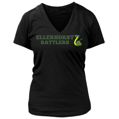 Ellerhorst Rattlers - Women's Premium Deep V-Neck T-Shirt Thumbnail