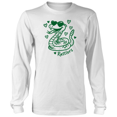 Hearts Rattlers Mascot - Men's Heavy Long-Sleeve T-Shirt Thumbnail
