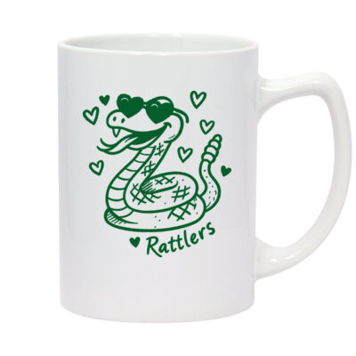 Hearts Rattlers Mascot - 14oz White Statesman Mug Thumbnail